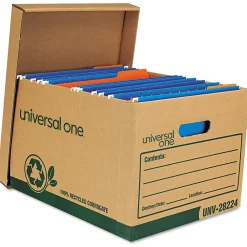 File Storage|Universal Recycled Record Storage Boxes, Letter, 12