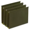 Hanging File Folders|Universal Reinforced Recycled Hanging File Folder, Letter Size, Green, 25/Box (UNV14142)