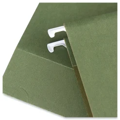Hanging File Folders|Universal Reinforced Recycled Hanging File Folder, Letter Size, Green, 25/Box (UNV14142)