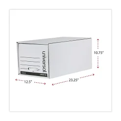 File Storage|Universal Storage Drawer File, Letter Size, White, 6/Carton (UNV85120)
