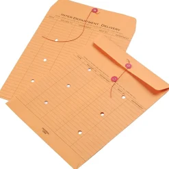 Discount Universal String/Button Interoffice #97 Envelopes, 10 x 13, Kraft, 100/Box
