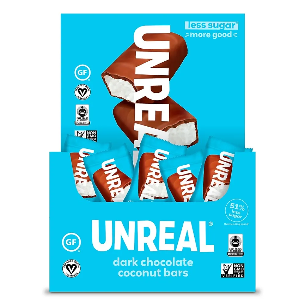UNREAL Gluten Free Dark Chocolate Coconut Nut Bar, .53 oz., 40 Bars/Box (220-02087)