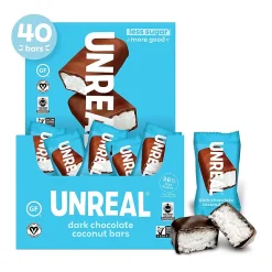 UNREAL Gluten Free Dark Chocolate Coconut Nut Bar, .53 oz., 40 Bars/Box (220-02087)
