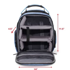 USA Gear U Series UBK VR Headset Backpack, Medium, Blue (9033575)