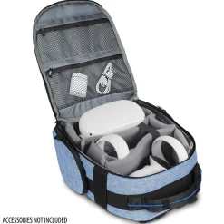 USA Gear U Series UBK VR Headset Backpack, Medium, Blue (9033575)