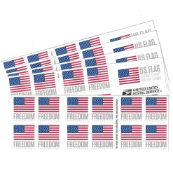 Postage Stamps|USPS U.S. Flag Forever, 100 Postage Stamps (FOREVERFLAG5BK)