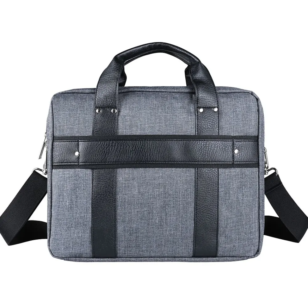 14" Laptop Messenger Bag, Chrono Grey (MSBLEA132)<Vangoddy Online
