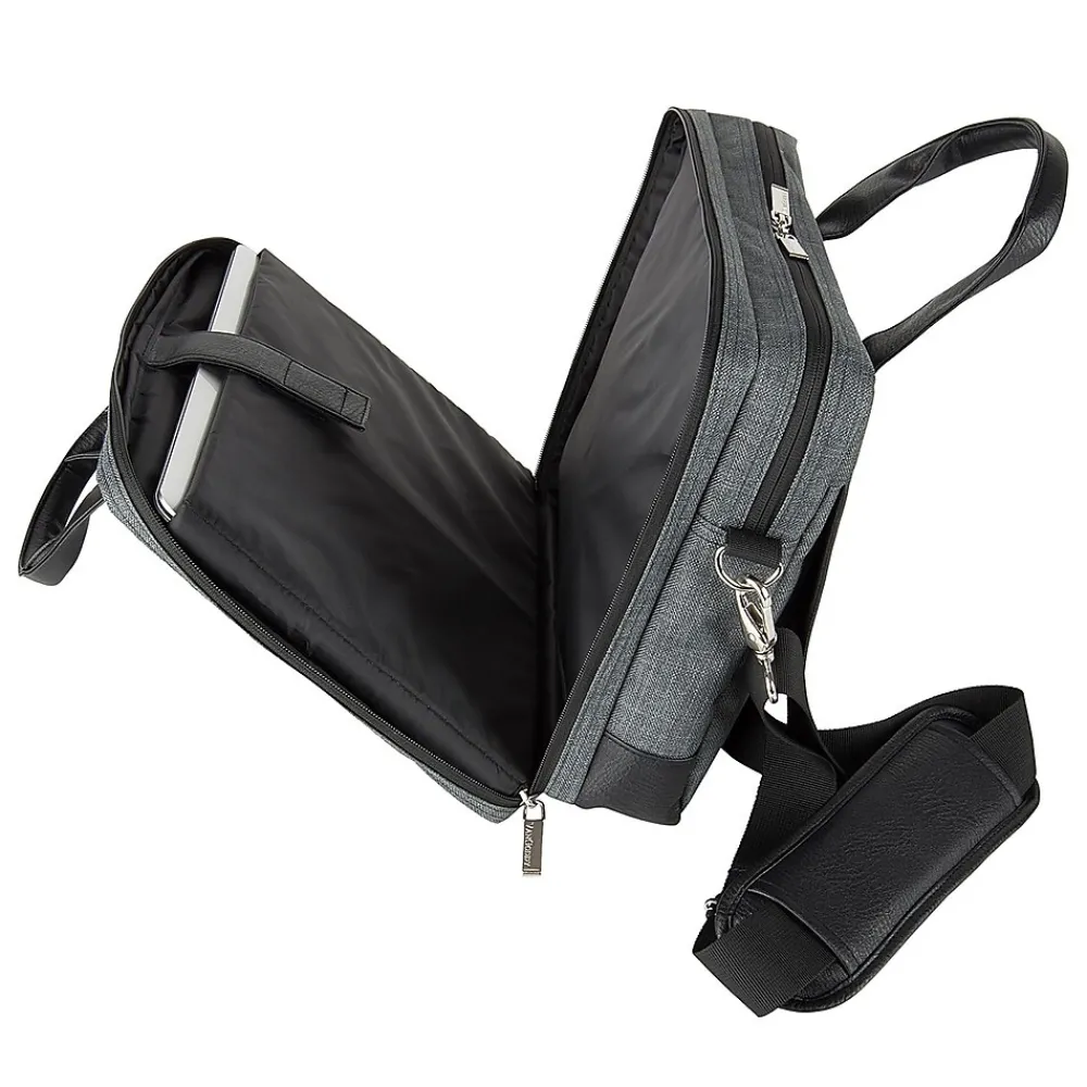 14" Laptop Messenger Bag, Chrono Grey (MSBLEA132)<Vangoddy Online