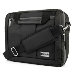 Laptop Bags|Vangoddy 15.6" Nylon Water Resistant Laptop Bag, Black (0609465467108)