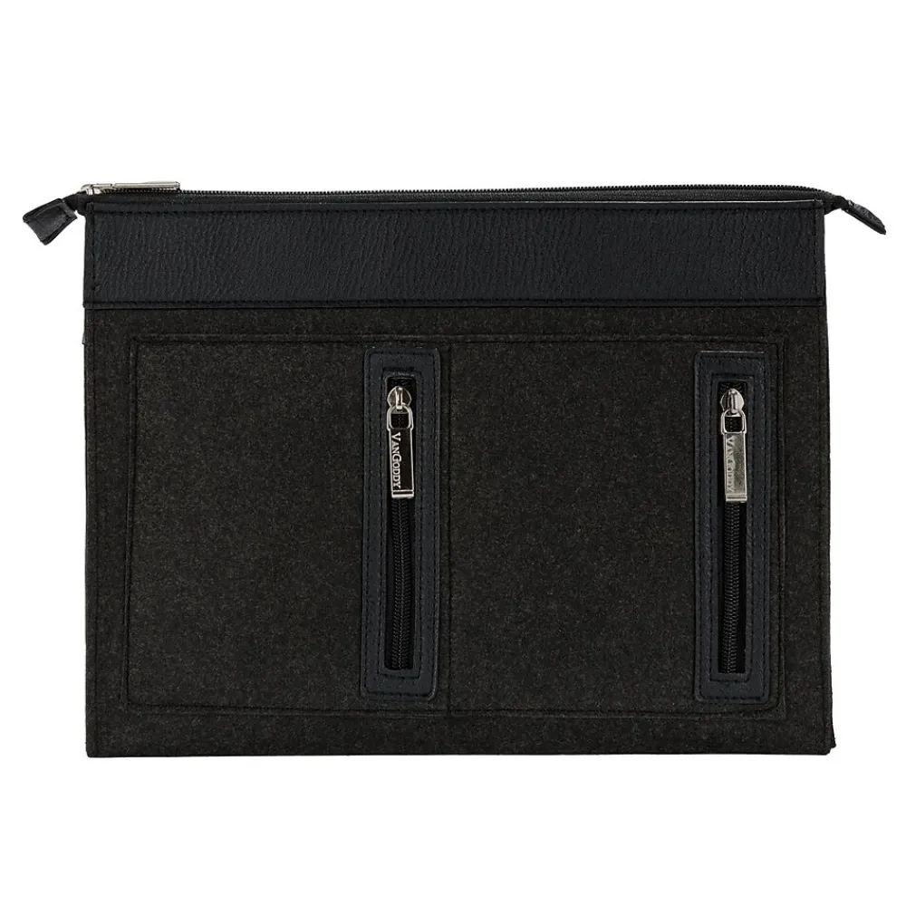 2 Pack Slim Light weight Sleeve Case for 13 - 14 Inch Laptop, Black and Brown (PT_000001153)<Vangoddy