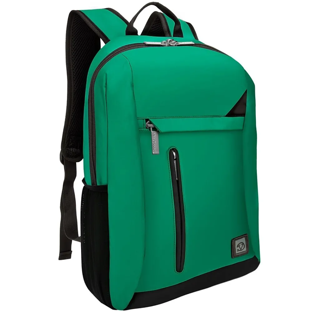 Adler Laptop Backpack Fits up to 15.6" Laptop Jade Green with Black Trim<Vangoddy Hot