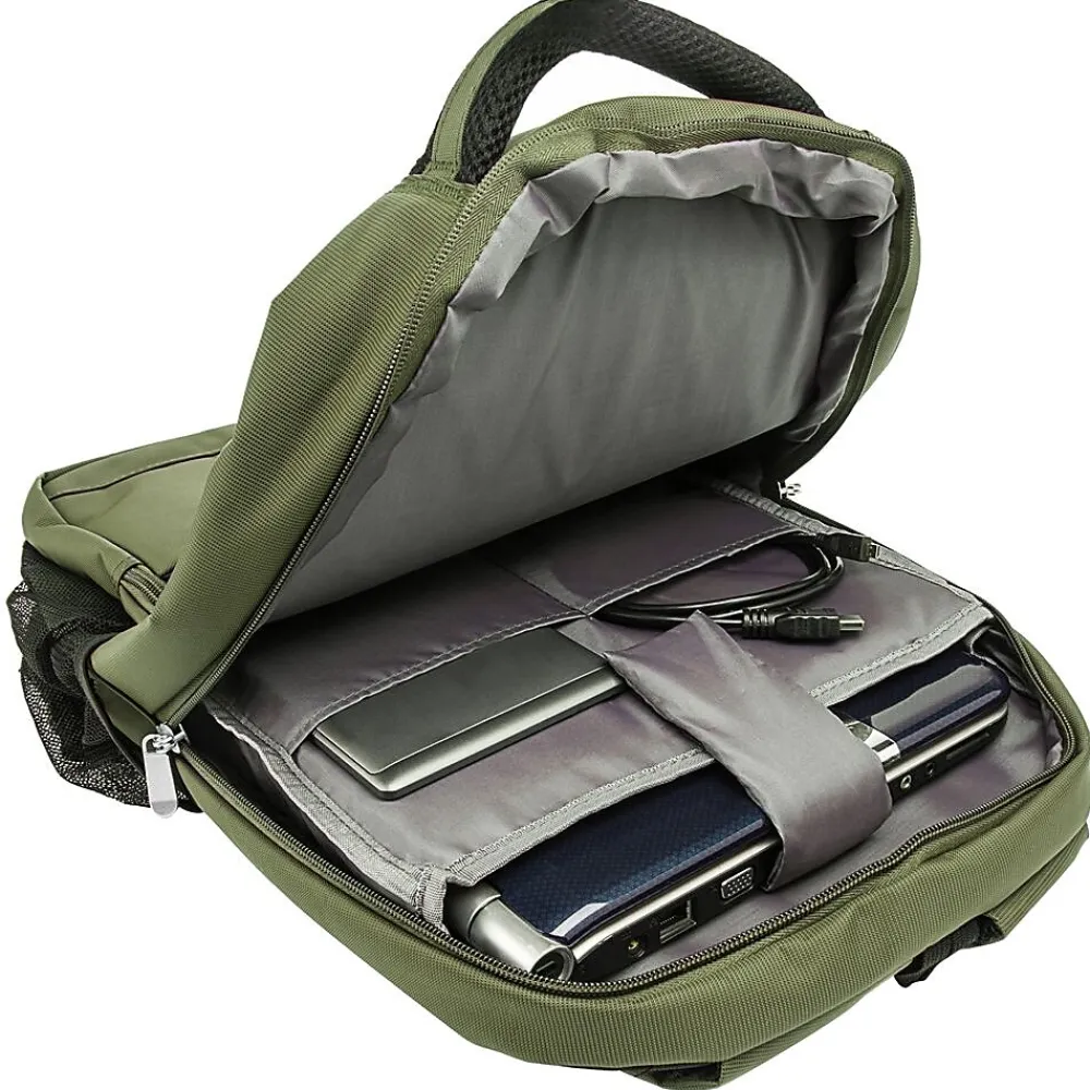 Germini 15.6" Laptop Backpack (Olive Green)<Vangoddy Hot
