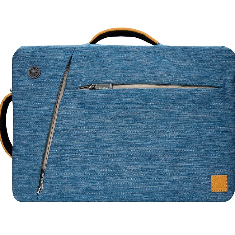 Laptop Backpack, Blue Nylon (LAPLEA041)<Vangoddy Sale