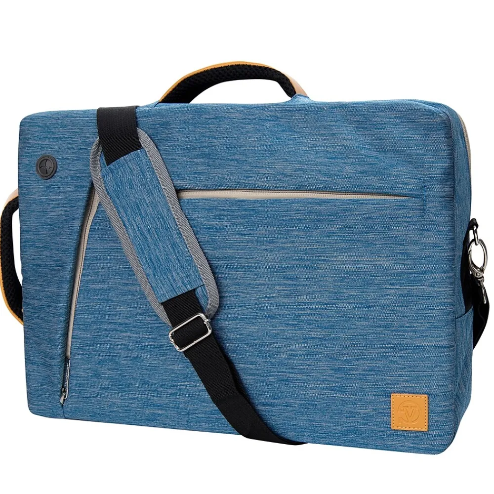 Laptop Backpack, Blue Nylon (LAPLEA041)<Vangoddy Sale