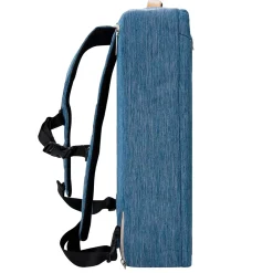 Laptop Backpack, Blue Nylon (LAPLEA041)<Vangoddy Sale