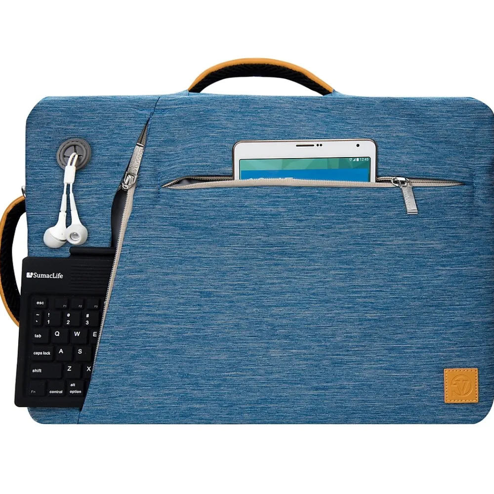 Laptop Backpack, Blue Nylon (LAPLEA041)<Vangoddy Sale