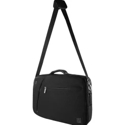 Laptop Messenger, Black Nylon (LAPLEA043)<Vangoddy Online