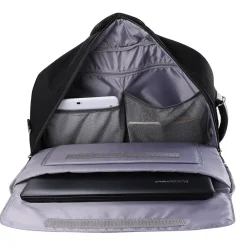 Laptop Messenger, Black Nylon (LAPLEA043)<Vangoddy Online