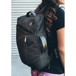 Laptop Messenger, Black Nylon (LAPLEA043)<Vangoddy Online