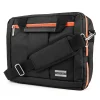 Laptop Messenger, Black/Orange Nylon (PT_NBKLEA274_17)<Vangoddy Clearance