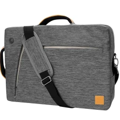 Laptop Messenger, Gray Nylon (LAPLEA022)<Vangoddy New