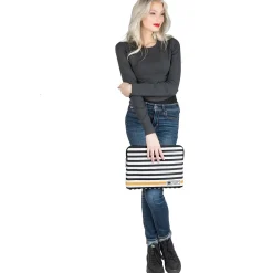 Luxe G Vegan Leather Laptop Sleeve for 11-12 Inch, Gold<Vangoddy