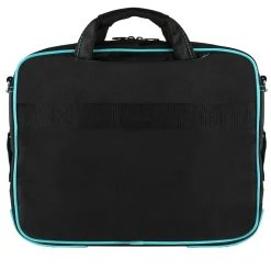 Nylon Business Messenger Bag, Black/Aqua (PT_NBKLEA781_17)<Vangoddy Discount