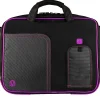 SumacLife 14" Business Messenger Briefcase Laptop Case, Black Purple (PT_NBKLEA737_W1)<Vangoddy Hot