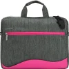 Wave Laptop Briefcase, Gray/Magenta Nylon (NBKLEA602)<Vangoddy Sale