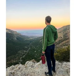 Vapur Anti-Bottle Collapsible Water Bottle, 34 oz., Burgundy (10279)