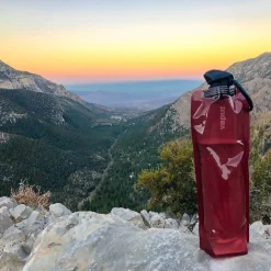Vapur Anti-Bottle Collapsible Water Bottle, 34 oz., Burgundy (10279)