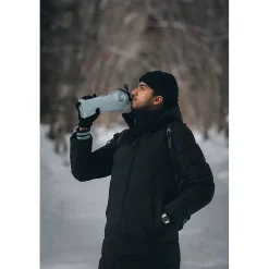 Vapur Anti-Bottle Collapsible Wide Mouth Water Bottle, 34 oz., Blue Steel (30173)