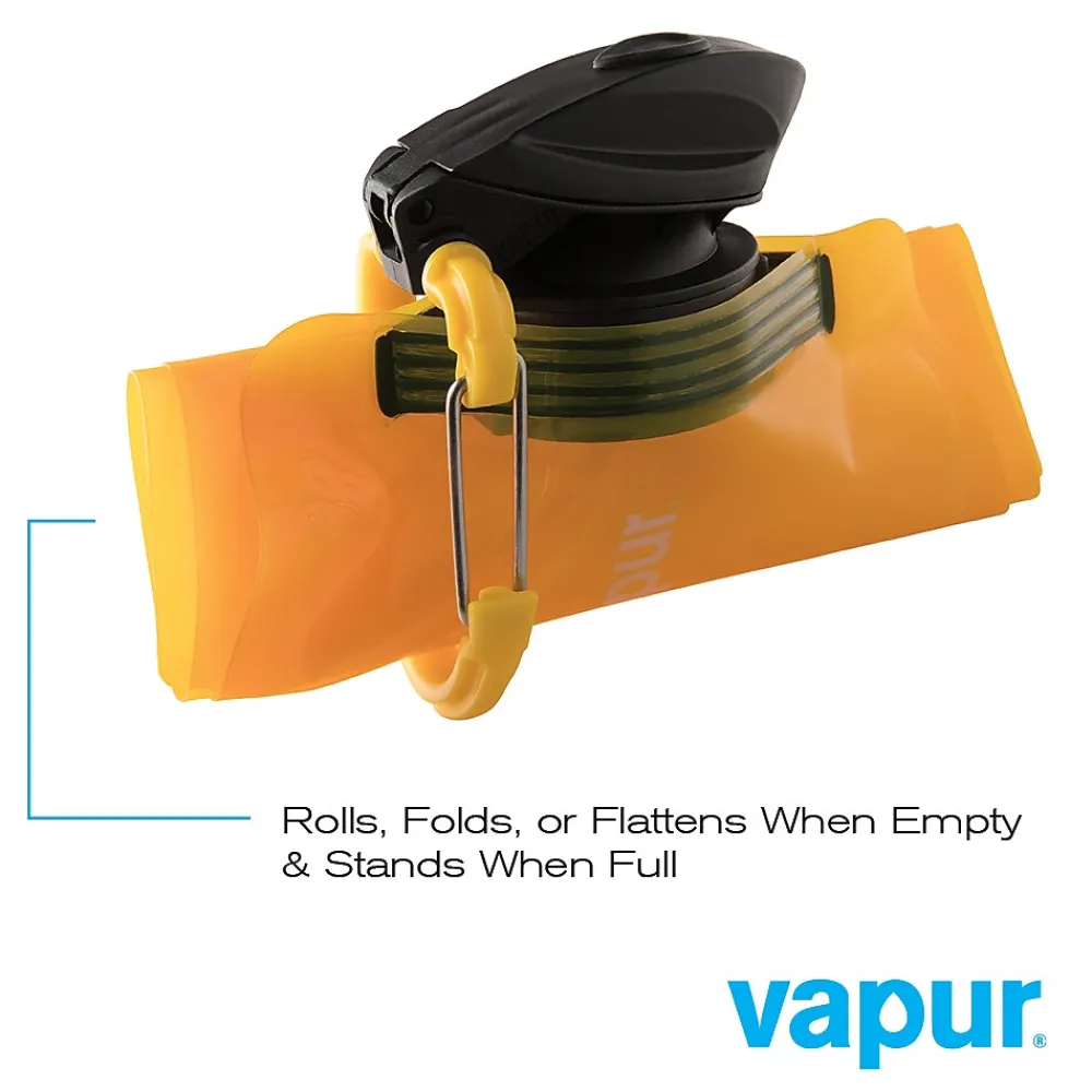 Vapur Anti-Bottle Collapsible Wide Mouth Water Bottle, 23 oz., Marigold (30044)