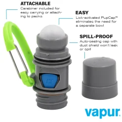 Vapur EZ Lick Portable Dog Water Bottle Whiteout (30148)