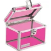 Index Cards*Vaultz ®, Locking 4" x 6" Index Card Box, Acrylic Pink (VZ00208)