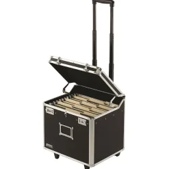 File Storage|Vaultz Locking Mobile Business Case, Letter, Black (VZ00348)