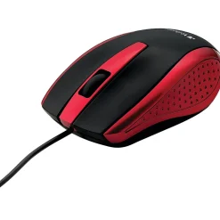 Best Verbatim 99742 Corded Notebook Optical Wireless Laser Mouse, Red