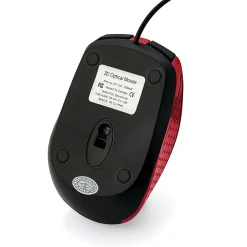 Best Verbatim 99742 Corded Notebook Optical Wireless Laser Mouse, Red