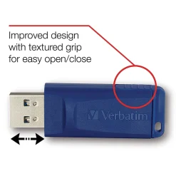 Outlet Verbatim Classic 8GB USB 2.0 Type A Flash Drive, Blue (97088)