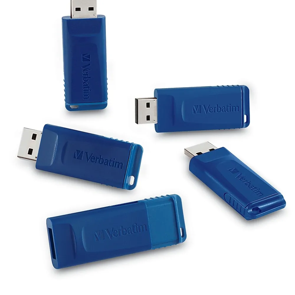 Hot Verbatim 8GB USB 2.0 Type A Flash Drive, Blue (99121)