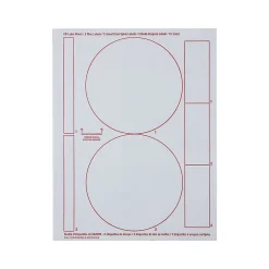 Labels|Verbatim Inkjet Media Labels, White, 7 Labels/Sheet, 50 Sheets/Pack (71126)