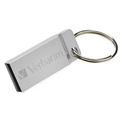 Sale Verbatim Metal Executive 32GB USB 2.0 Type A Flash Drive, Silver (98749)