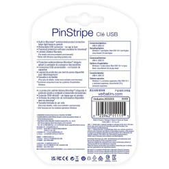 Clearance Verbatim PinStripe 16GB USB 2.0 Type A Flash Drive, Blue/Green (99149)