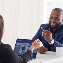 Online Verbatim PinStripe 32GB USB 3.2 Type A Flash Drive, Black (49317)