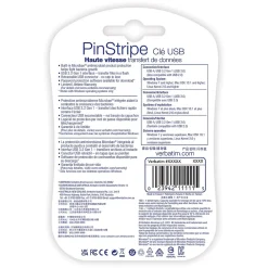 Hot Verbatim PinStripe 32GB USB 3.2 Type A Flash Drive, Blue, Red, 2/Pack (70056)