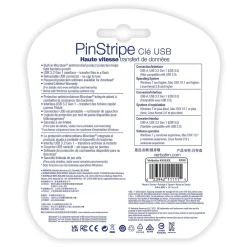 Best Verbatim PinStripe 16GB USB 3.2 Type A Flash Drive, Assorted Colors, 5/Pack (70387)