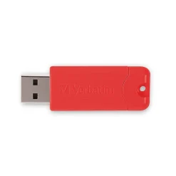 Outlet Verbatim PinStripe 128GB USB 3.2 Type-A Flash Drive, Red/Green/Blue, 3/Pack (70390)