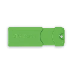 Outlet Verbatim PinStripe 128GB USB 3.2 Type-A Flash Drive, Red/Green/Blue, 3/Pack (70390)
