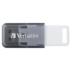 Hot Verbatim SeaGlass 128GB USB 3.2 Type A Flash Drive, Gray (70909)