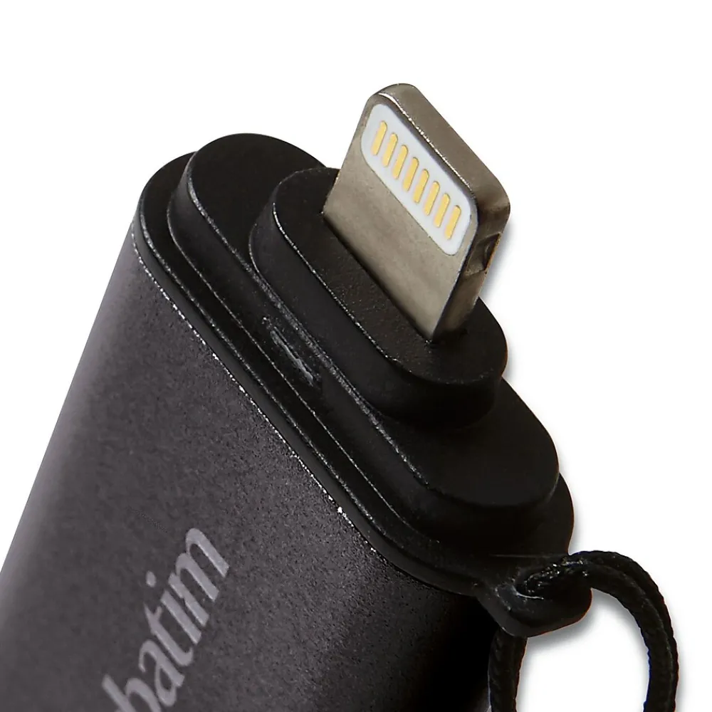 Hot Verbatim Store 'n' Go Dual 64GB USB 3.0 Lightning Flash Drive, Graphite (49301)